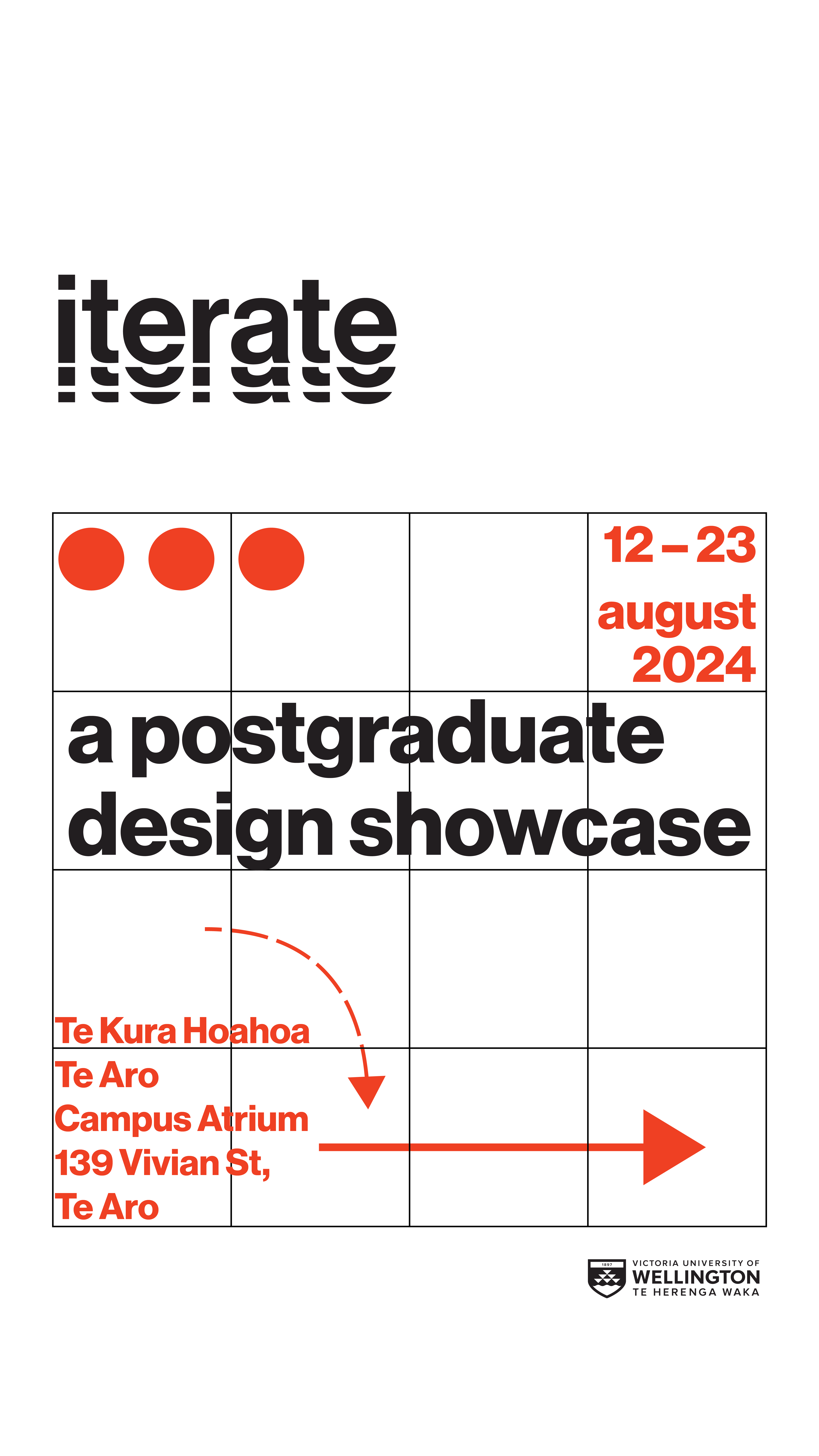 Iterate event poster — full portrait format